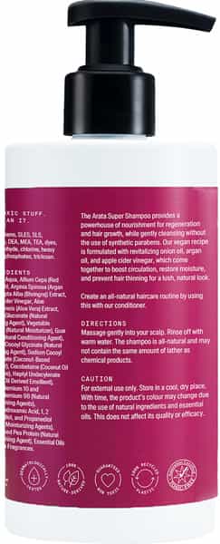 Arata Natural Regenerating 5 In 1 Anti-Hairfall Super Shampoo (300 Ml)
