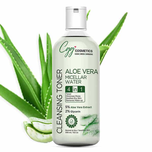 Cgg Cosmetics Aloe Vera Micellar Water - 4 In 1- 300Ml