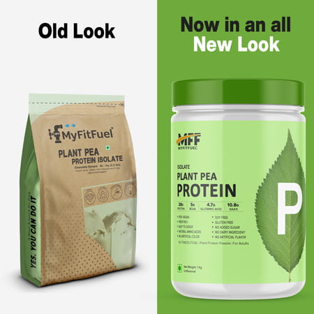 Myfitfuel Plant Pea Protein Isolate | 500G | (Banana Caramel) | Easy To Digest Plant Protein