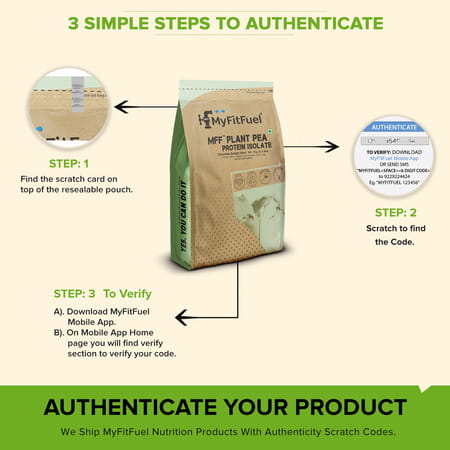 Myfitfuel Plant Pea Protein Isolate | 500g | (Banana Caramel) | Easy To Digest Plant Protein