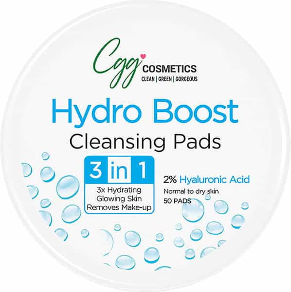 Cgg Cosmetics Hydro Boost Cleansing Pads With Hyaluronic Acid- 50 Pads