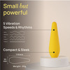 Mymuse Pulse Personal Massager - 5 Speeds | Rechargeable & Waterproof (Lemon Tart)