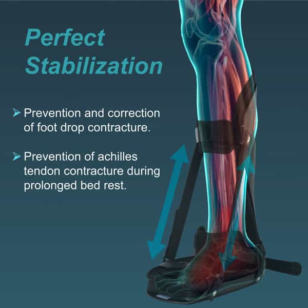 Tynor Pf Night Splint Derotation Black Large 1 Unit