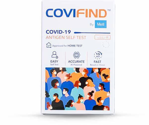 Covifind Covid-19 Rapid Antigen Self Test By Meril - Easy Self Test | Ai-Powered | Result In 15 Min