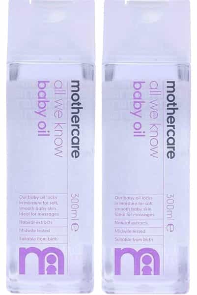 Mothercare All We Know Baby Oil (300Ml Pack Of 2)