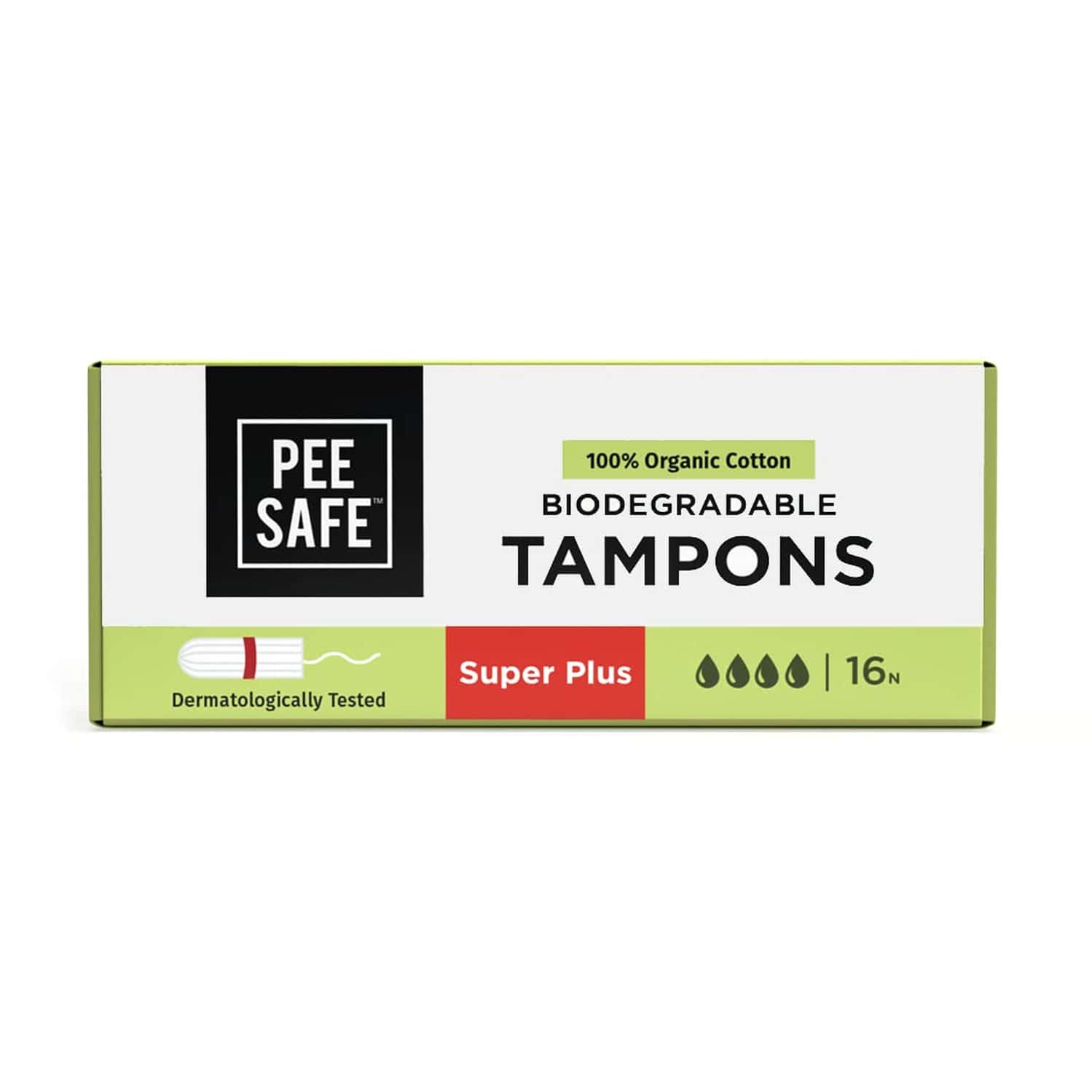 Peesafe Pee Safe Organic Cotton Tampon (Super Plus)