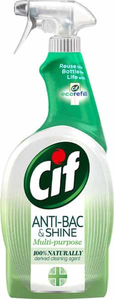 Cif Antibacterial & Shine Multipurpose Spray Kills 99.9% Germs Without Bleach 700Ml