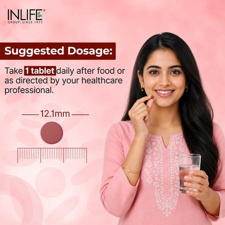 Inlife Iron Folic Acid Supplement (60 Tablets)