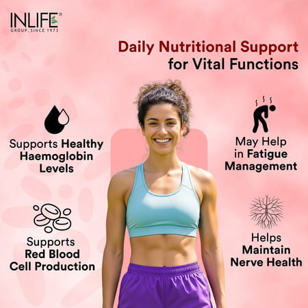 Inlife Iron Folic Acid Supplement (60 Tablets)