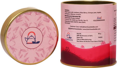 The Infused Kettle Hibiscus Green Tea(Tisane) (50 Gms)