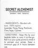 Secret Alchemist Self Care - Relaxation Oil
