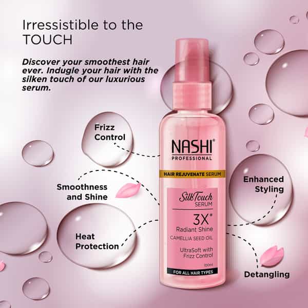 Nashi Hair Rejuvenate Serum 100Ml With Camellia Seed Oil For Shine And Smoothness