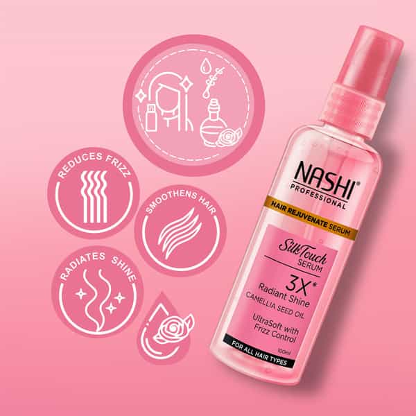 Nashi Hair Rejuvenate Serum 100Ml With Camellia Seed Oil For Shine And Smoothness