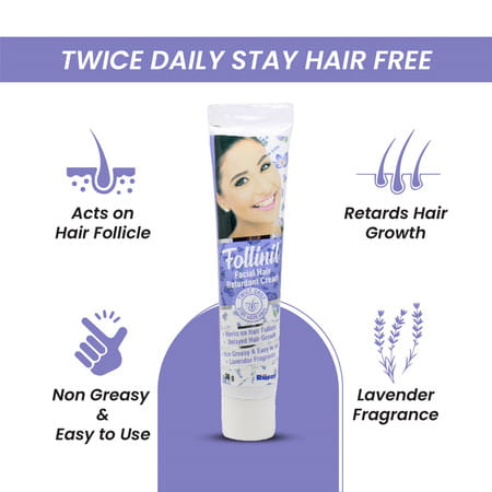 Rusan Follinil Facial Hair Retardant Cream - 30g