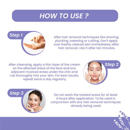 Rusan Follinil Facial Hair Retardant Cream - 30g