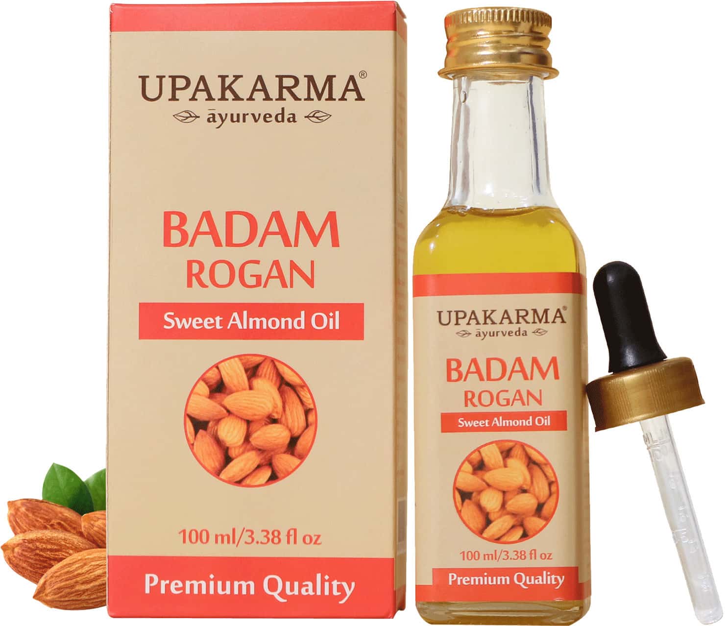Upakarma Ayurveda Badam Rogan Sweet Almond Oil 100 Ml