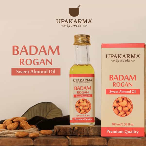 Upakarma Ayurveda Badam Rogan Sweet Almond Oil 100 Ml