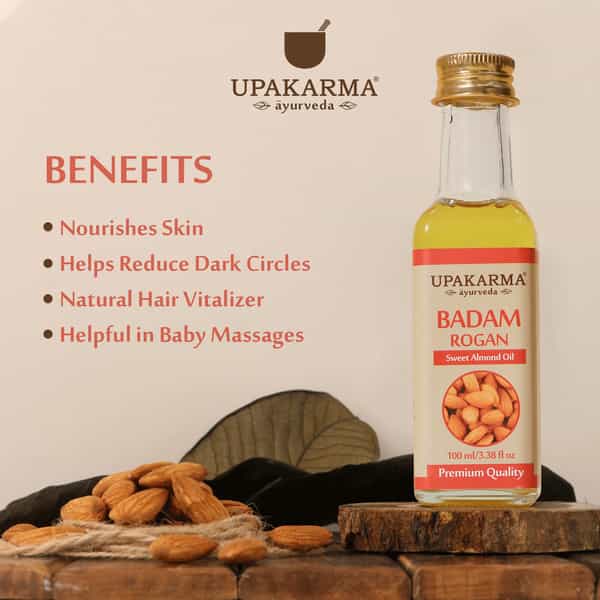 Upakarma Ayurveda Badam Rogan Sweet Almond Oil 100 Ml
