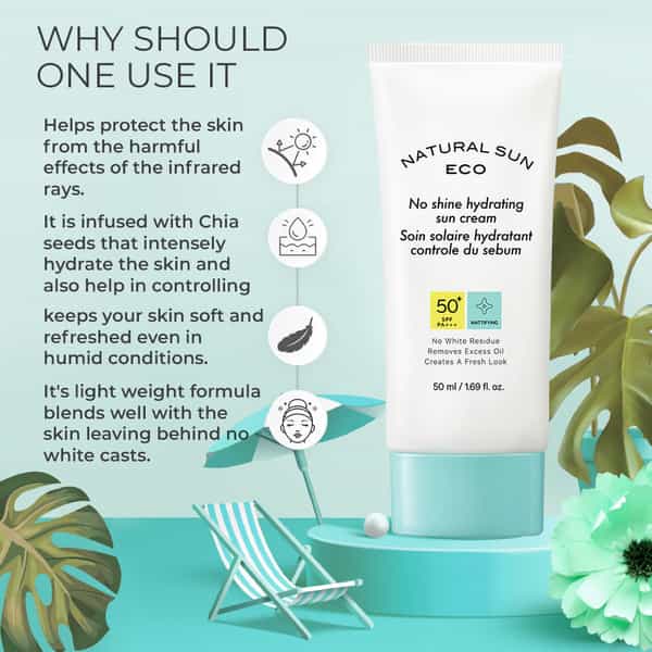 The Face Shop Korean Hydrating Oil Free Sunscreen Spf50+ Pa++++ Matte Finish | No White Cast - 30Ml