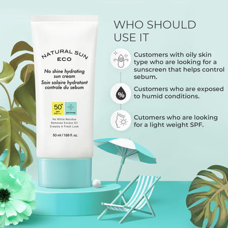 The Face Shop Korean Hydrating Oil Free Sunscreen Spf50+ Pa++++ Matte Finish | No White Cast - 30ml