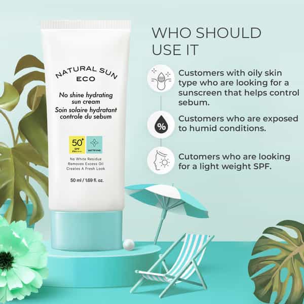 The Face Shop Korean Hydrating Oil Free Sunscreen Spf50+ Pa++++ Matte Finish | No White Cast - 30Ml