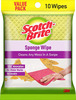 Scotch-Brite Multi-Purpose Easy To Use Kitchen Cleaning Sponge Wipe-10 Pieces