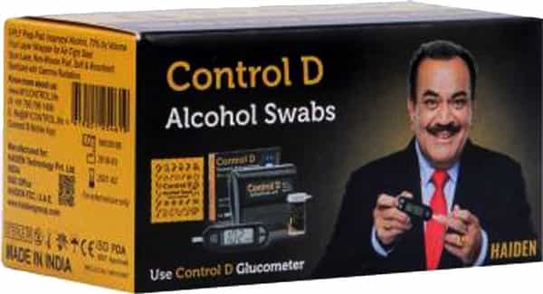 Control D Alcohol Swabs - 100