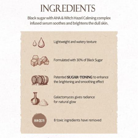 Skinfood Black Sugar Perfect First Serum The Essential - Essential Is A Hydrating - Aha - 120Ml