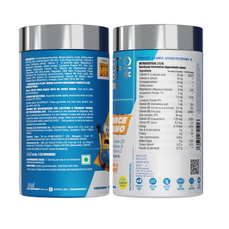 Nutriburst Defence Dynamo Minions Immunity Kids Gummies - 60 Gummy