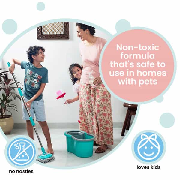 Koparo Floor Cleaner Infused With Teatree Oil - Lime & Lemon Grass, Baby Safe & Pet-Friendly -500 Ml
