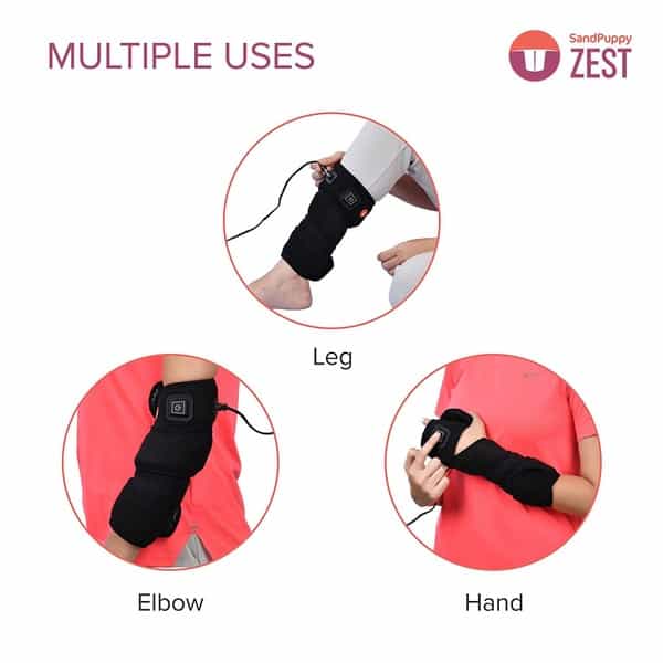 Sandpuppy Zest - New 5 In 1 Heating Pad For Pain Relief Best For Hands And Legs Knee Elbow And Ankle