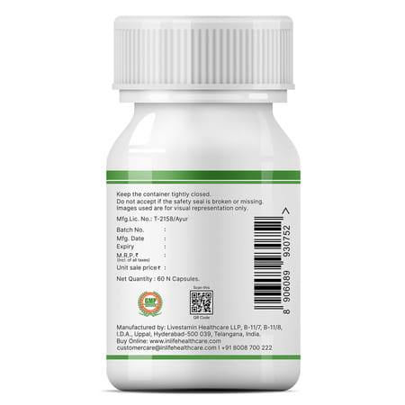 Inlife Green Tea Extract For Weight Loss & Antioxidant 50% Polyphenols 500 Mg - 60 Veg Capsules