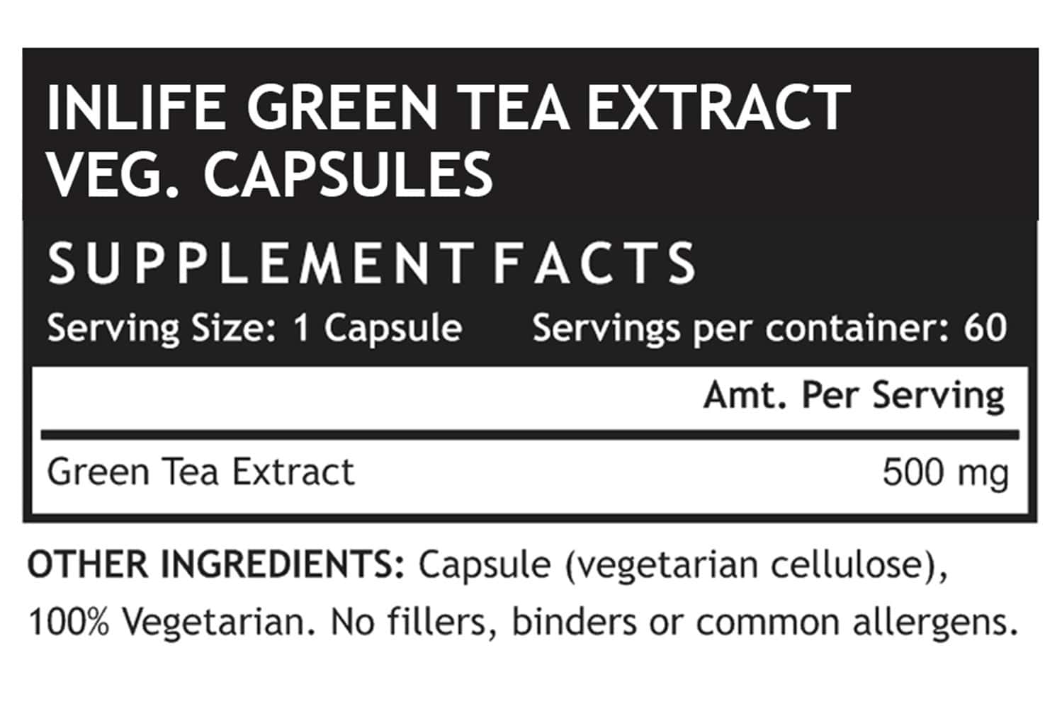 Buy INLIFE GREEN TEA EXTRACT FOR WEIGHT LOSS & ANTIOXIDANT 50
