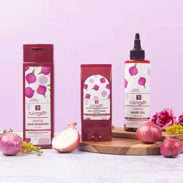 Ningen Onion Hair Conditioner Enriched With Jojoba And Argan Oil - 100G