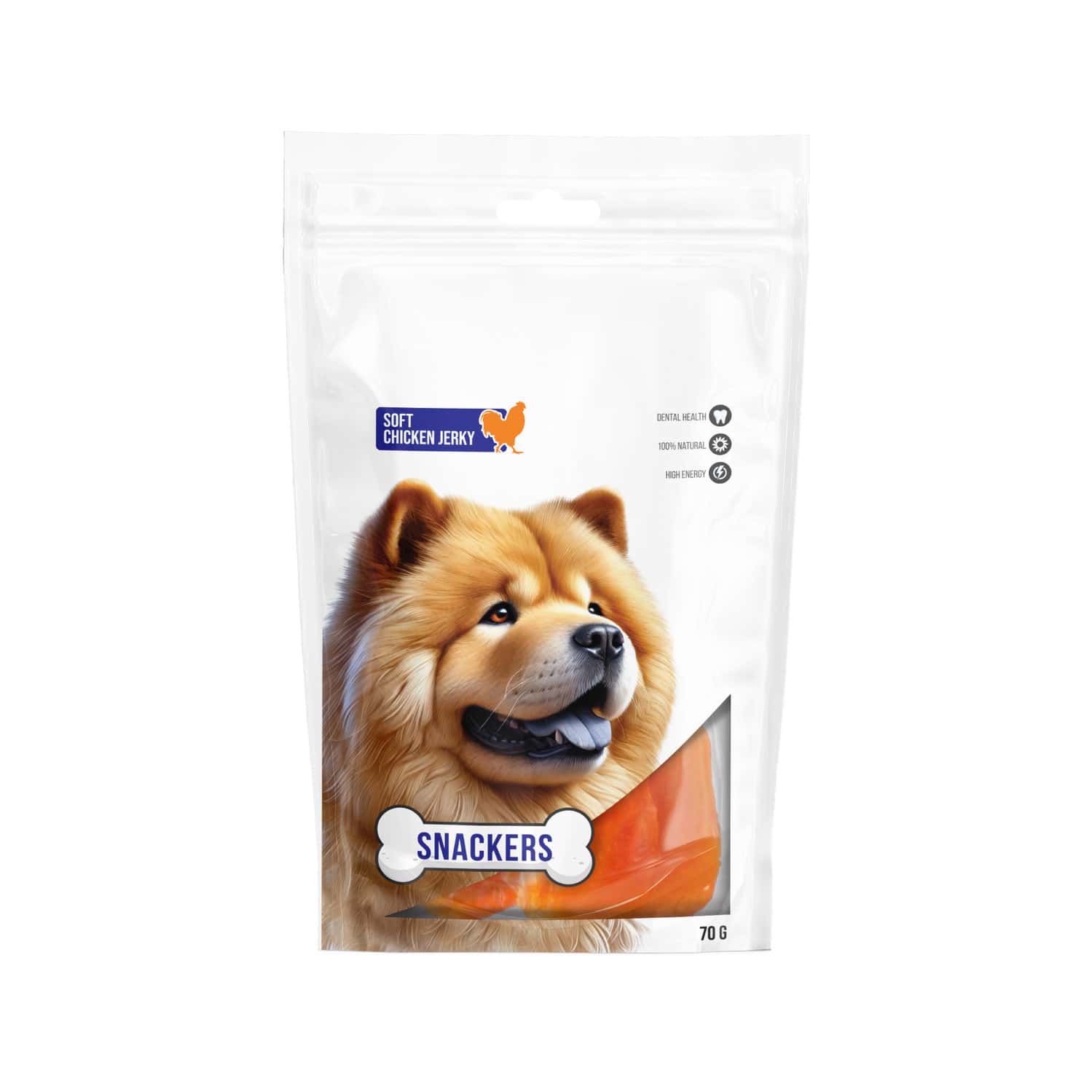 Snackers Soft Chicken Jerky Dog Treats | 70 G