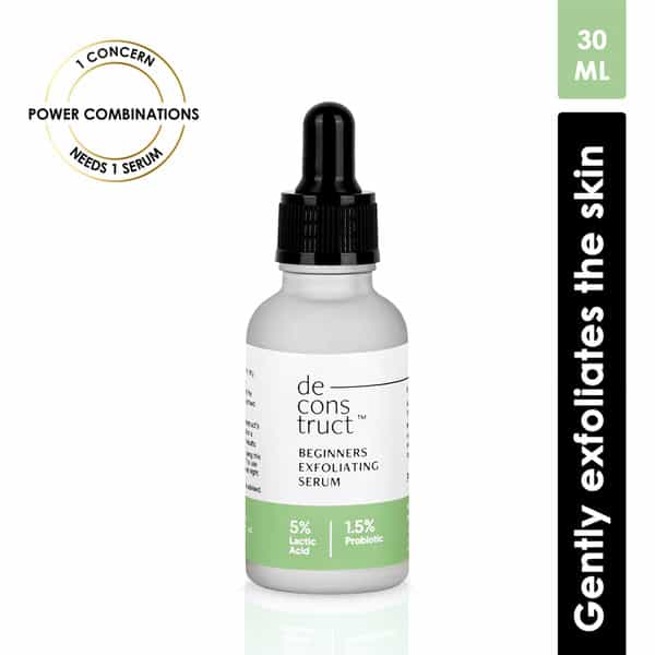 Deconstruct Beginners Exfoliating Serum- 5% Lactic Acid + 1.5% Probiotics (30Ml)