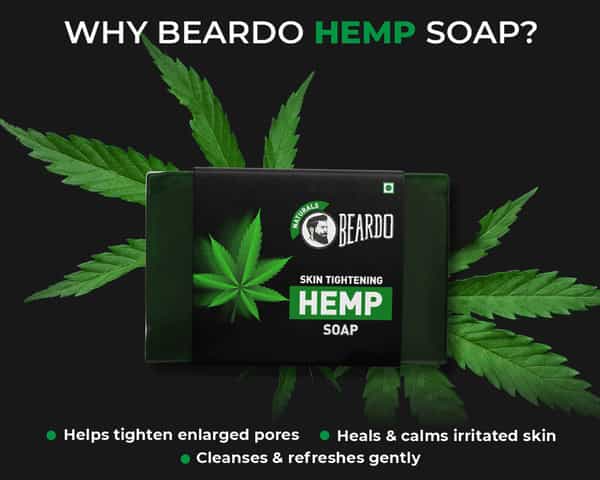 Beardo Skin Tightening Hemp Soap - 125 Gm