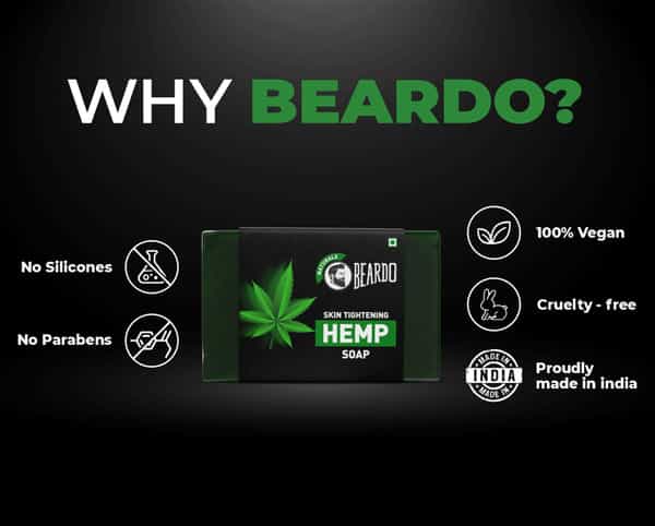 Beardo Skin Tightening Hemp Soap - 125 Gm