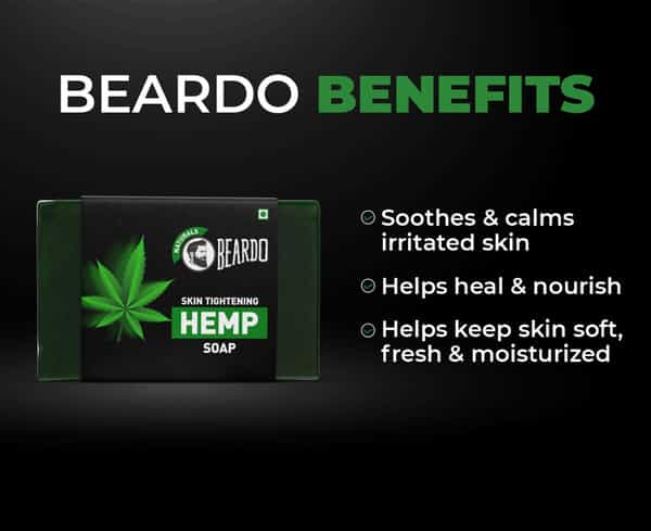 Beardo Skin Tightening Hemp Soap - 125 Gm