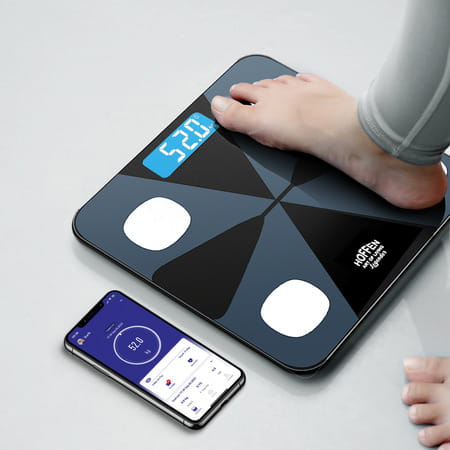 Hoffen Ho19 Bluetooth Bmi | Bmr Weight Machine For Body Weight With 13 Essential Body Parameters