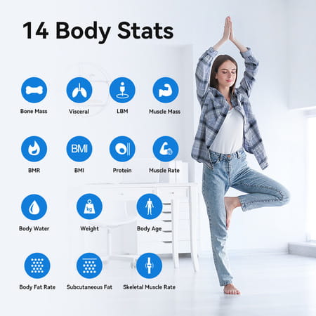 Hoffen Ho19 Bluetooth Bmi | Bmr Weight Machine For Body Weight With 13 Essential Body Parameters