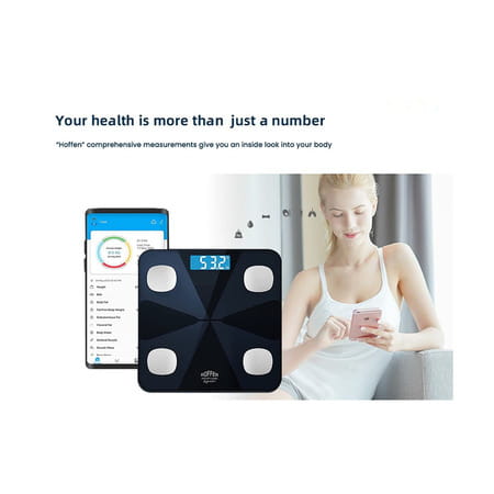 Hoffen Ho19 Bluetooth Bmi | Bmr Weight Machine For Body Weight With 13 Essential Body Parameters