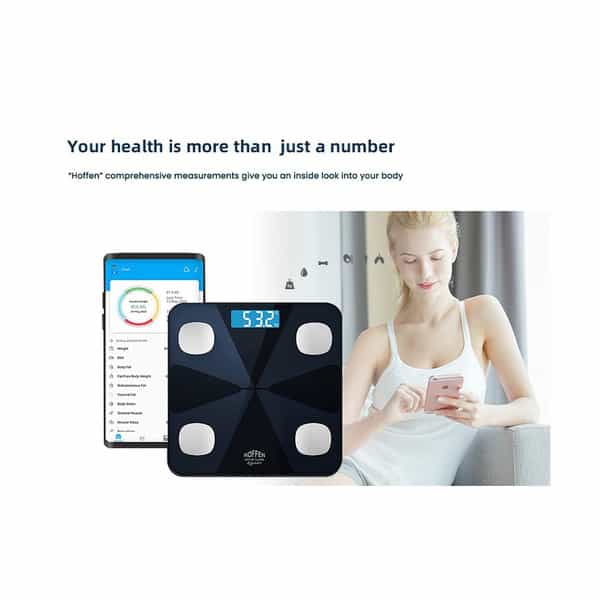Hoffen Ho19 Bluetooth Bmi | Bmr Weight Machine For Body Weight With 13 Essential Body Parameters