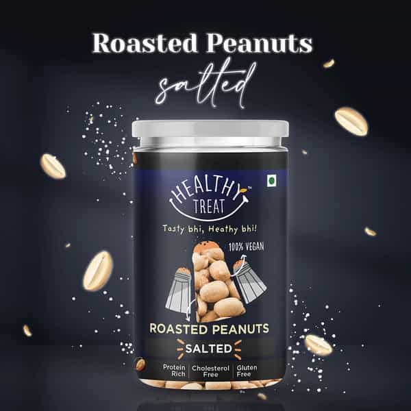 Healthy Treat Roasted Peanut- Salted 400 Gm - Pack Of 2- 200 Gm Each