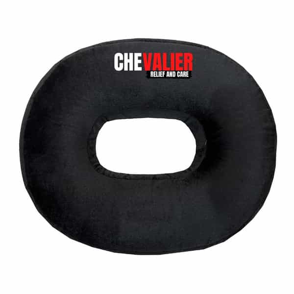 Chevalier Donut Round Ring Coccyx Seat Cushion For Piles Patients | Pregnancy | Black
