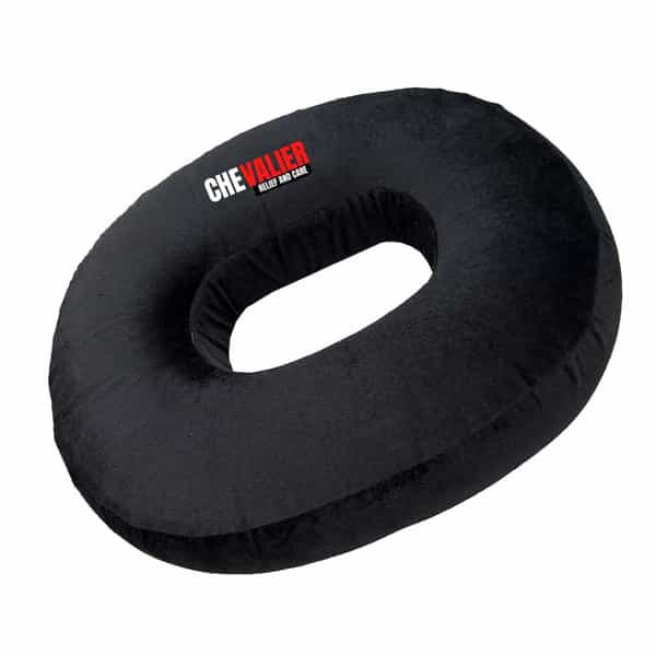 Chevalier Donut Round Ring Coccyx Seat Cushion For Piles Patients | Pregnancy | Black
