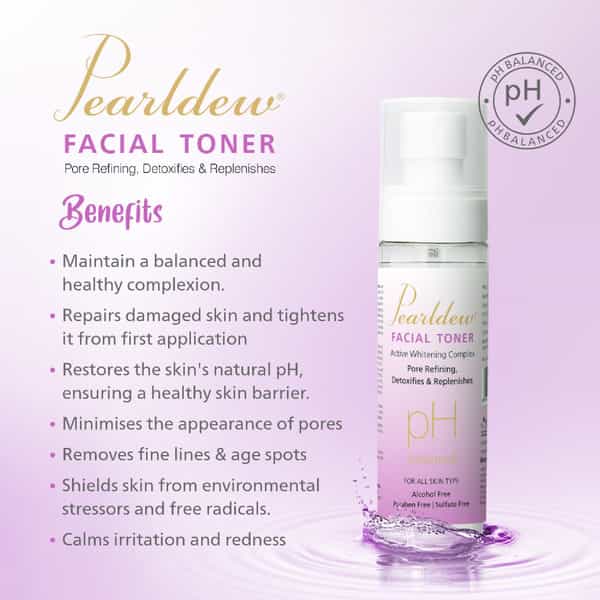 Pearldew Facial Toner | All Skin Types |Cleanses Pores| Hydrates Skin | (100 Ml Pack Of 3)