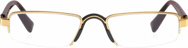Klar Eye Half Rim Rectangle Reading Glasses Men And Women +0.75 To +3.50 +1.75 Power Yellow Gold