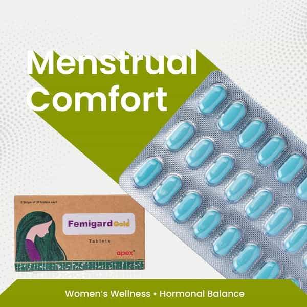 Green Milk Femigard Gold Tablets | Ayurvedic Womens Wellness | Hormonal Support | 5X30 Tablets