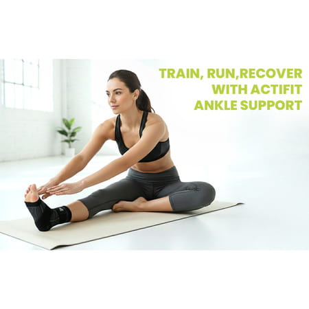 Actifit Ankle Support With Adjustable Band - Compression Brace For Pain Relief Sports & Gym - Size M
